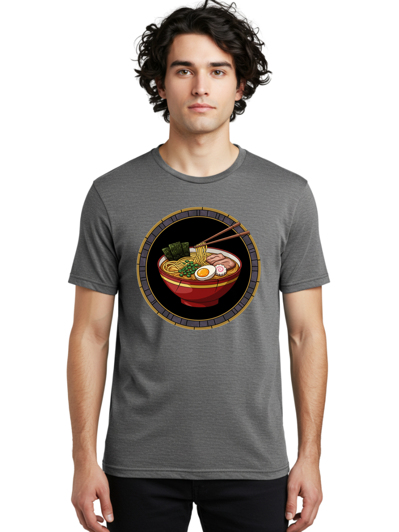 Ramen-Bowl Men'S Graphic Tee, 100% Cotton, Comfortable Casual Summer Wear, Machine Washable, Vintage Camera, Old Camera, Antique Camera, Black Camera, Classic Photography, Photography Equipment, Nostalgic Device, Film Camera, Camera Art Bal208