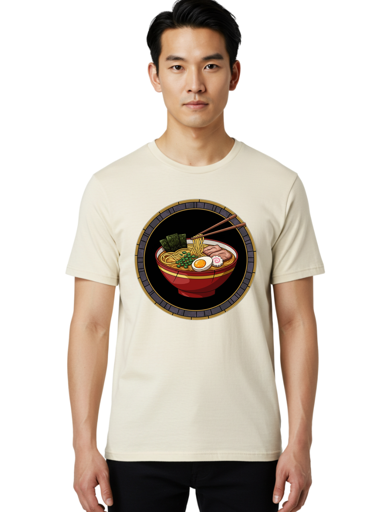 Ramen-Bowl Men'S Graphic Tee, 100% Cotton, Comfortable Casual Summer Wear, Machine Washable, Vintage Camera, Old Camera, Antique Camera, Black Camera, Classic Photography, Photography Equipment, Nostalgic Device, Film Camera, Camera Art Bal208