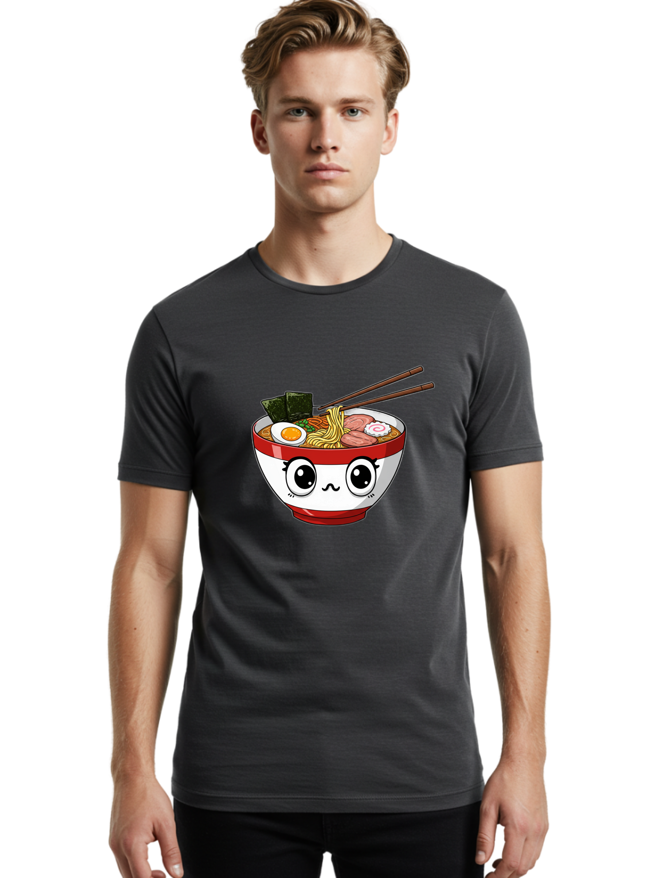 Ramen-Noodle-Bowl Men'S Graphic Tee, 100% Cotton, Comfortable Casual Summer Wear, Machine Washable, Vintage Camera, Old Camera, Antique Camera, Black Camera, Classic Photography, Photography Equipment, Nostalgic Device, Film Camera, Camera Art Bal209