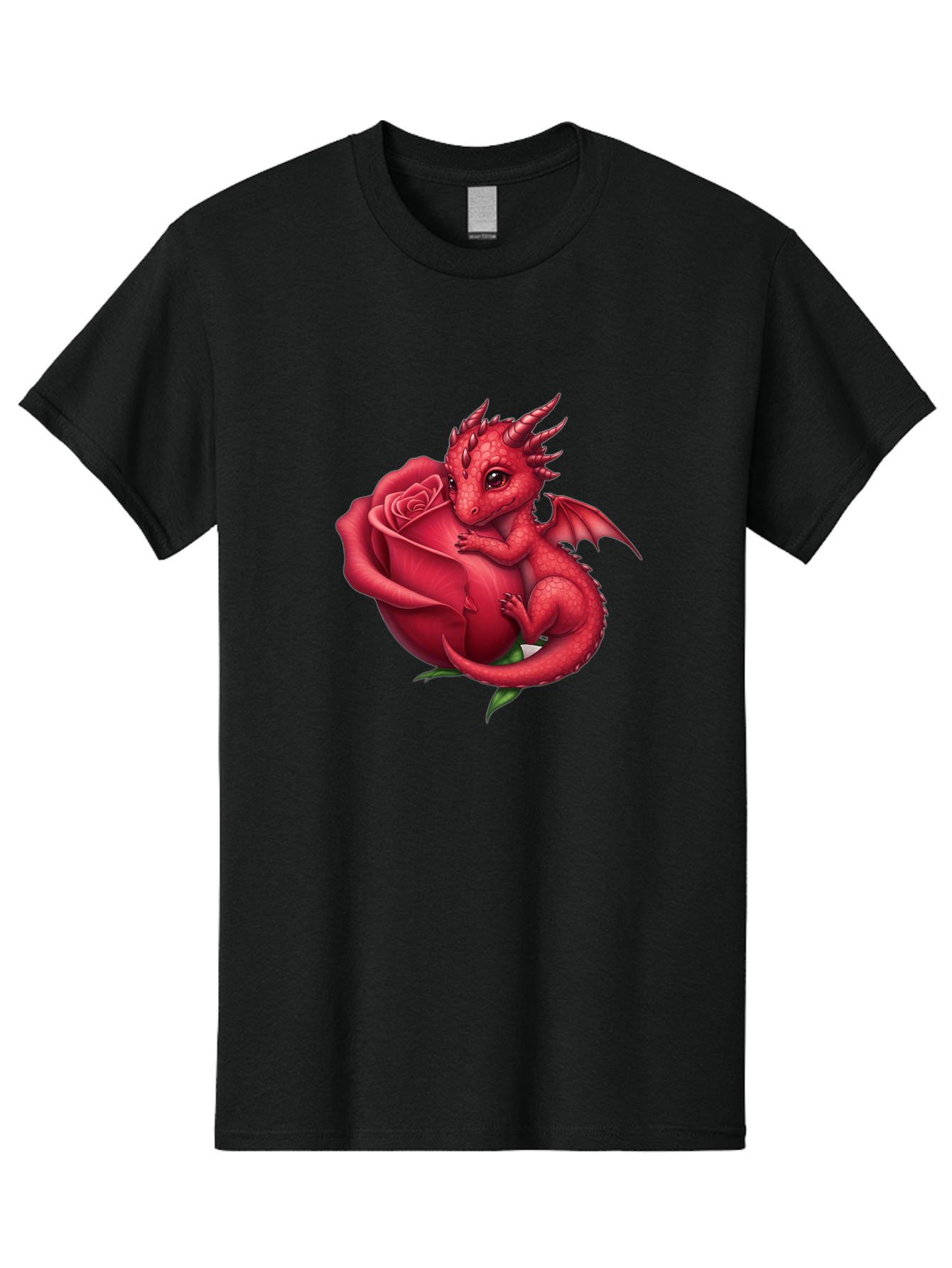 Red-Dragon-With-Rose Men'S Graphic Tee, 100% Cotton, Comfortable Casual Summer Wear, Machine Washable, Vintage Camera, Old Camera, Antique Camera, Black Camera, Classic Photography, Photography Equipment, Nostalgic Device, Film Camera, Bal216