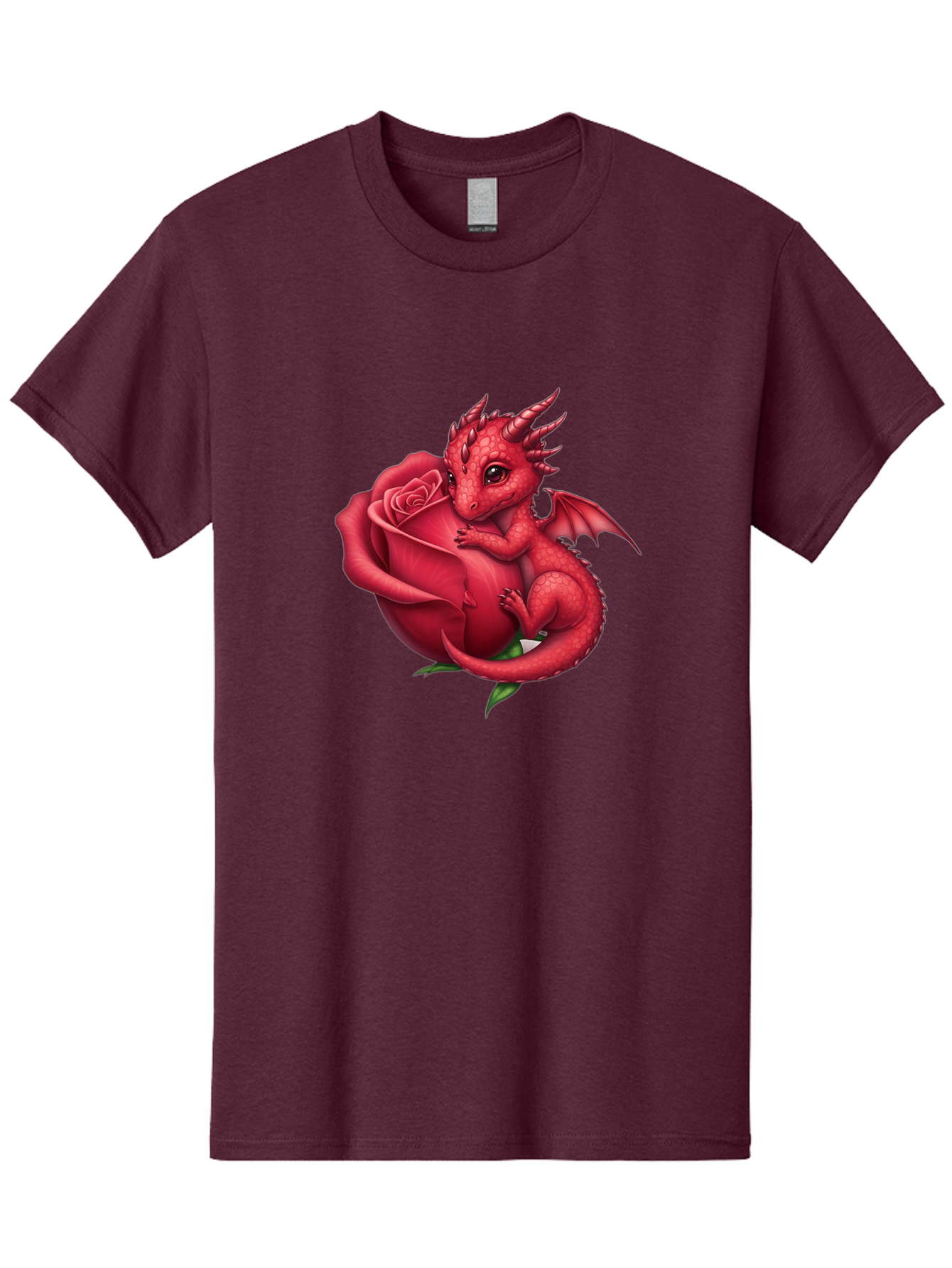 Red-Dragon-With-Rose Men'S Graphic Tee, 100% Cotton, Comfortable Casual Summer Wear, Machine Washable, Vintage Camera, Old Camera, Antique Camera, Black Camera, Classic Photography, Photography Equipment, Nostalgic Device, Film Camera, Bal216