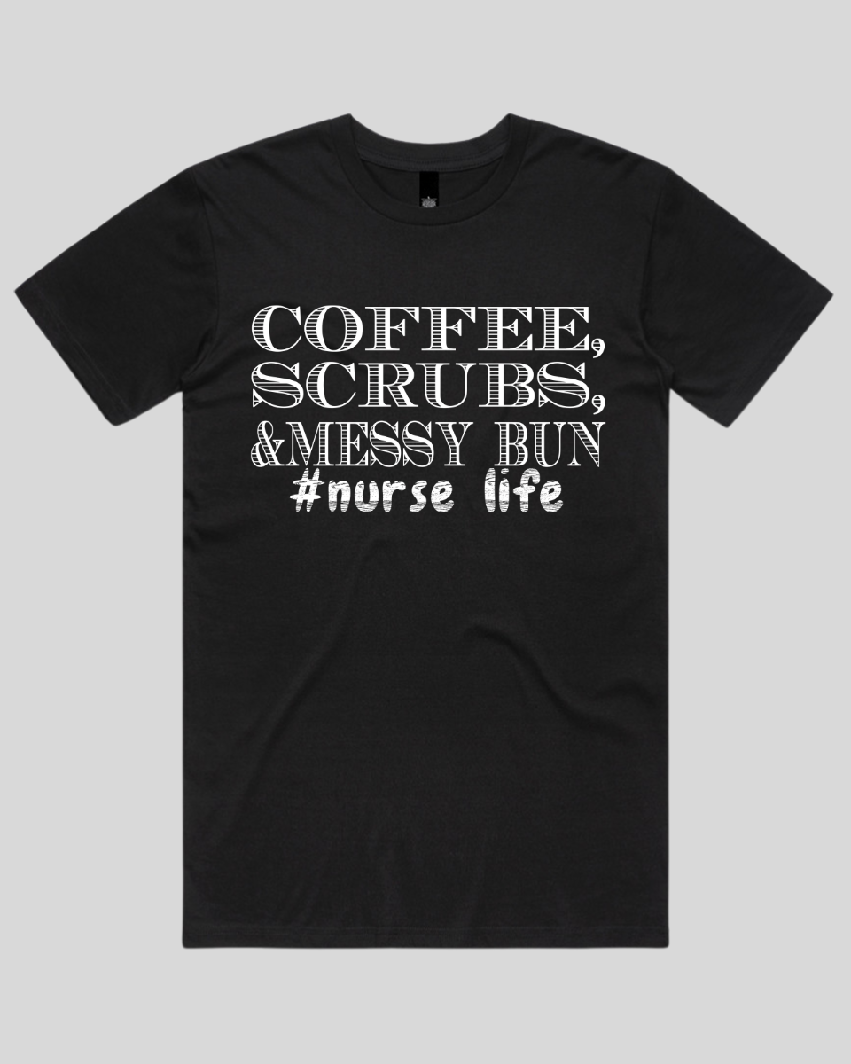 coffee scrubs &messy bun Men's T-Shirt