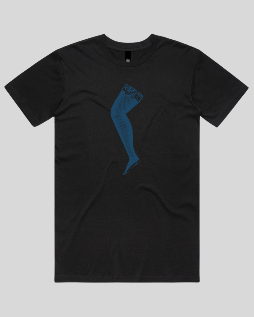 Lace Top Stocking Men's T-Shirt
