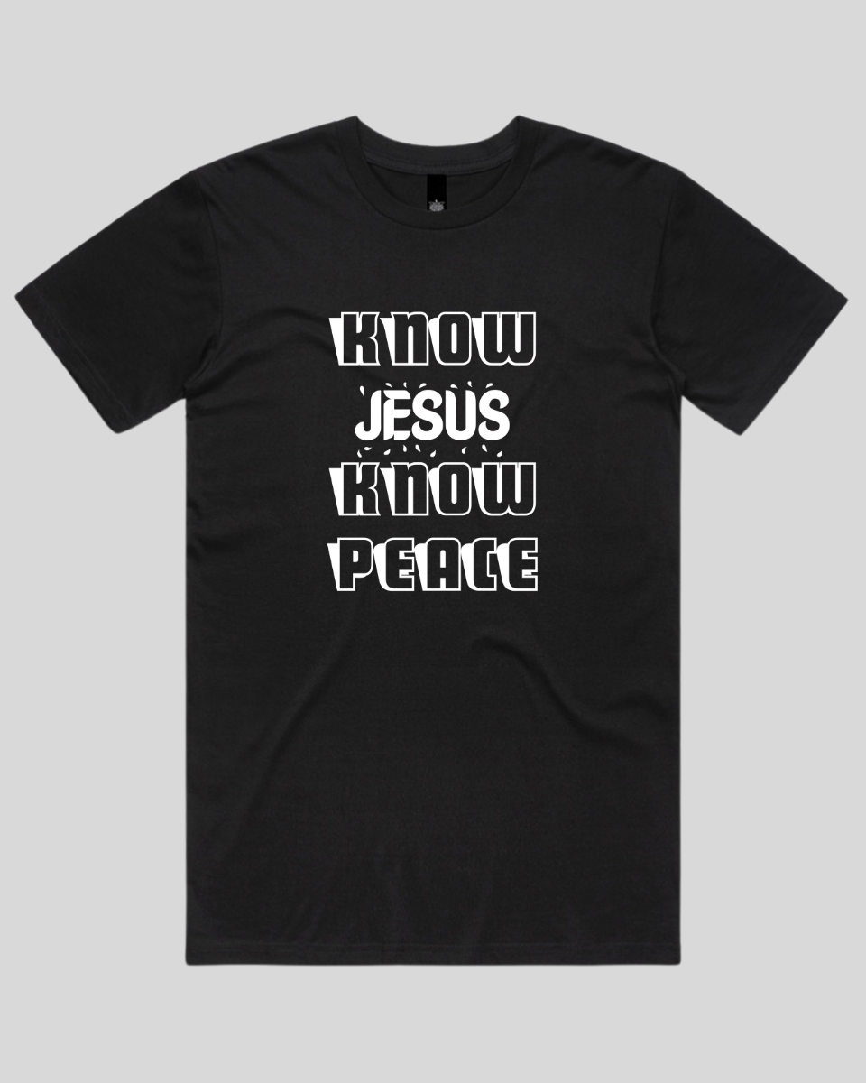 Know Jesus Know Peace Men's T-Shirt