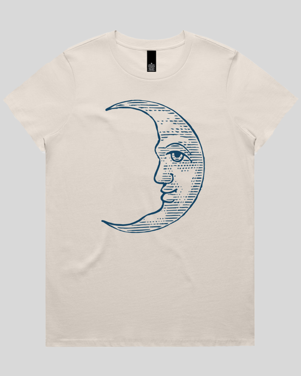Celestial Moon Face Women's T-Shirt