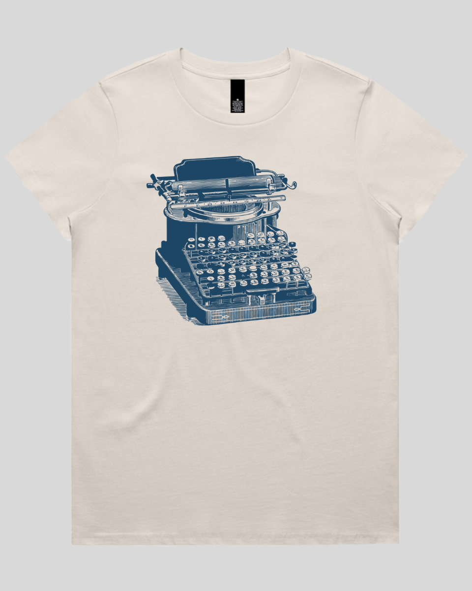 Antique Typewriter Print Women's T-Shirt