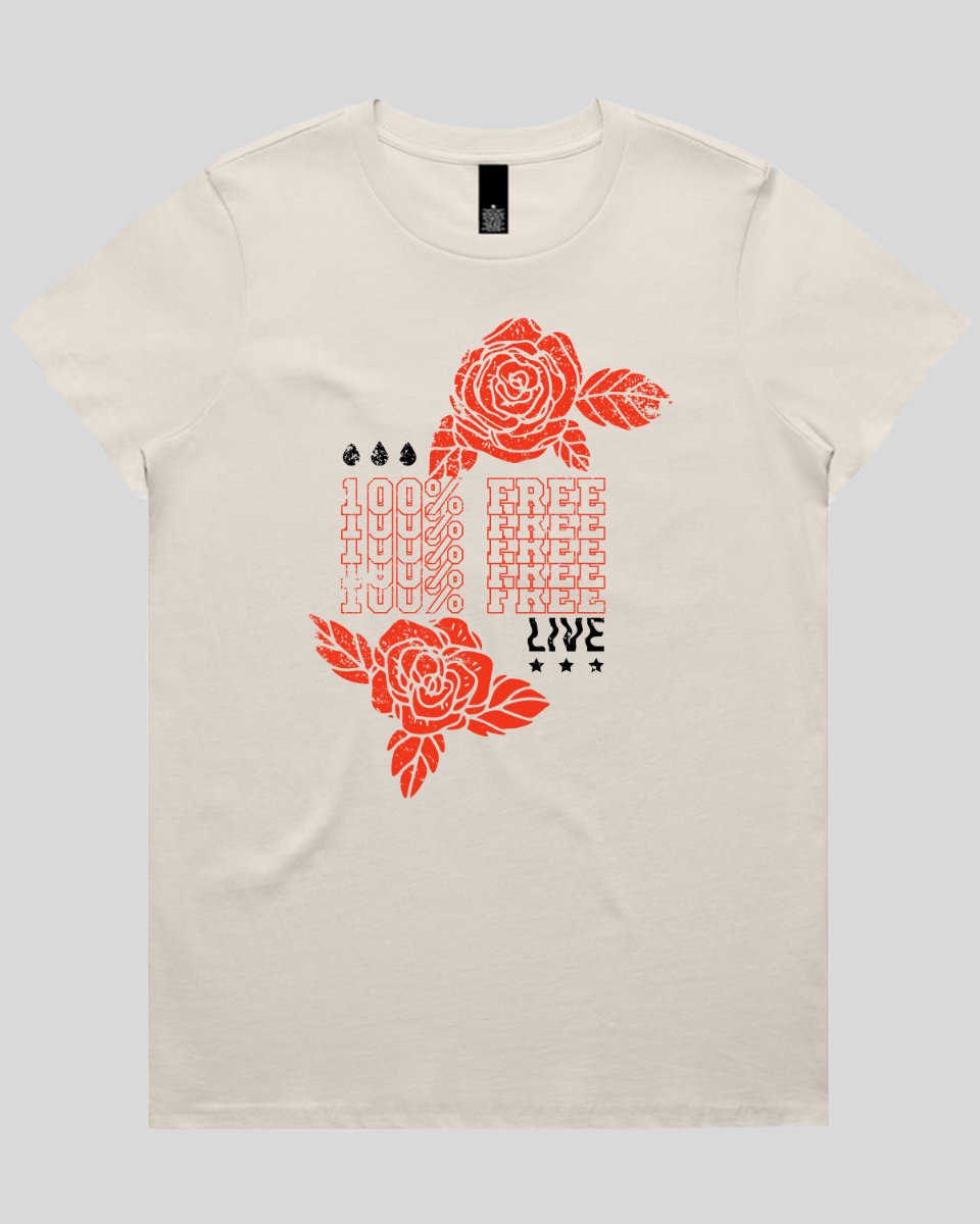 100% Free Bloom Women's T-Shirt