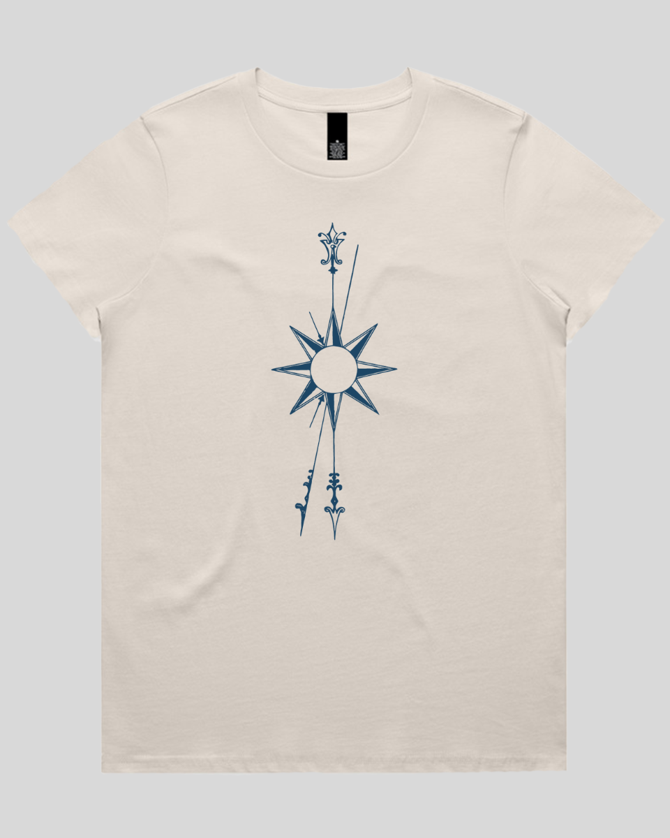 Vertical Compass Rose Women's T-Shirt