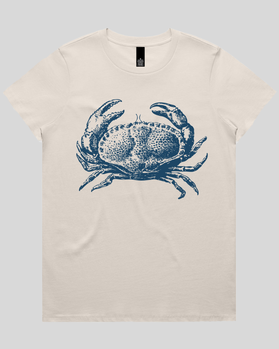 Vintage Coastal Crab Women's T-Shirt