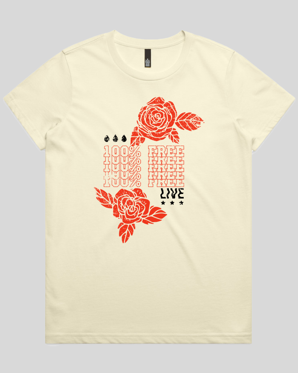 100% Free Bloom Women's T-Shirt