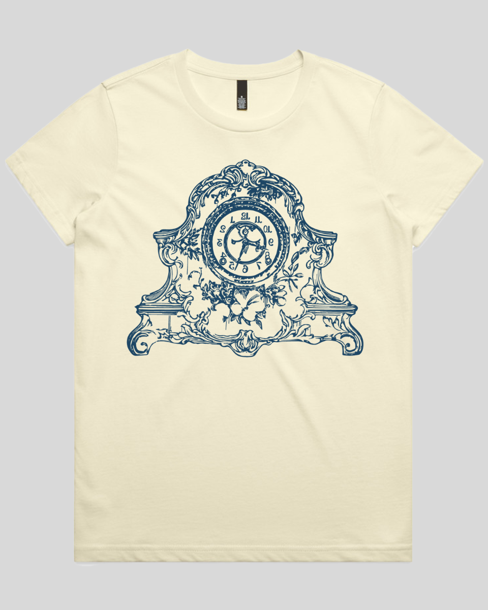 Antique Floral Clock Women's T-Shirt