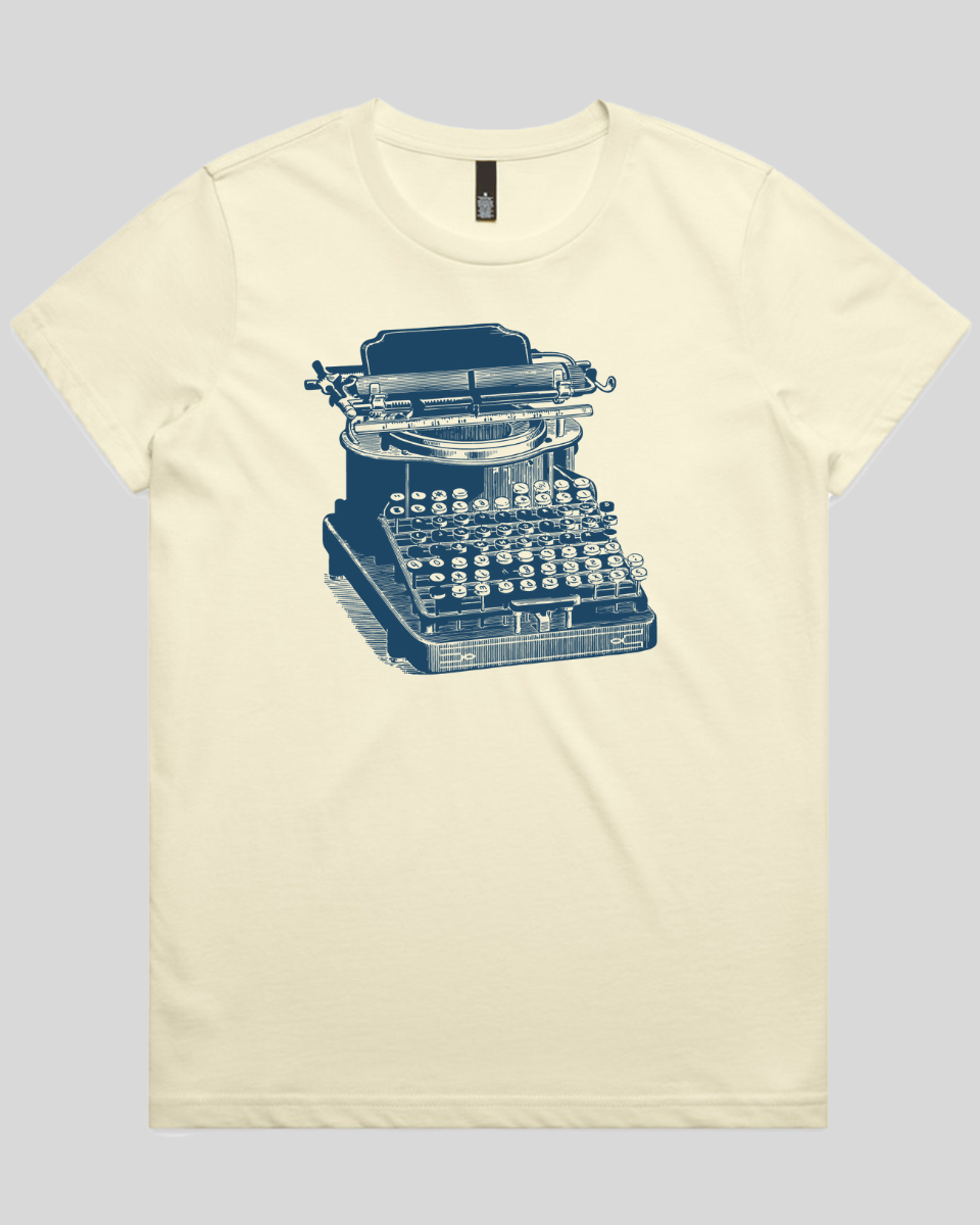 Antique Typewriter Print Women's T-Shirt