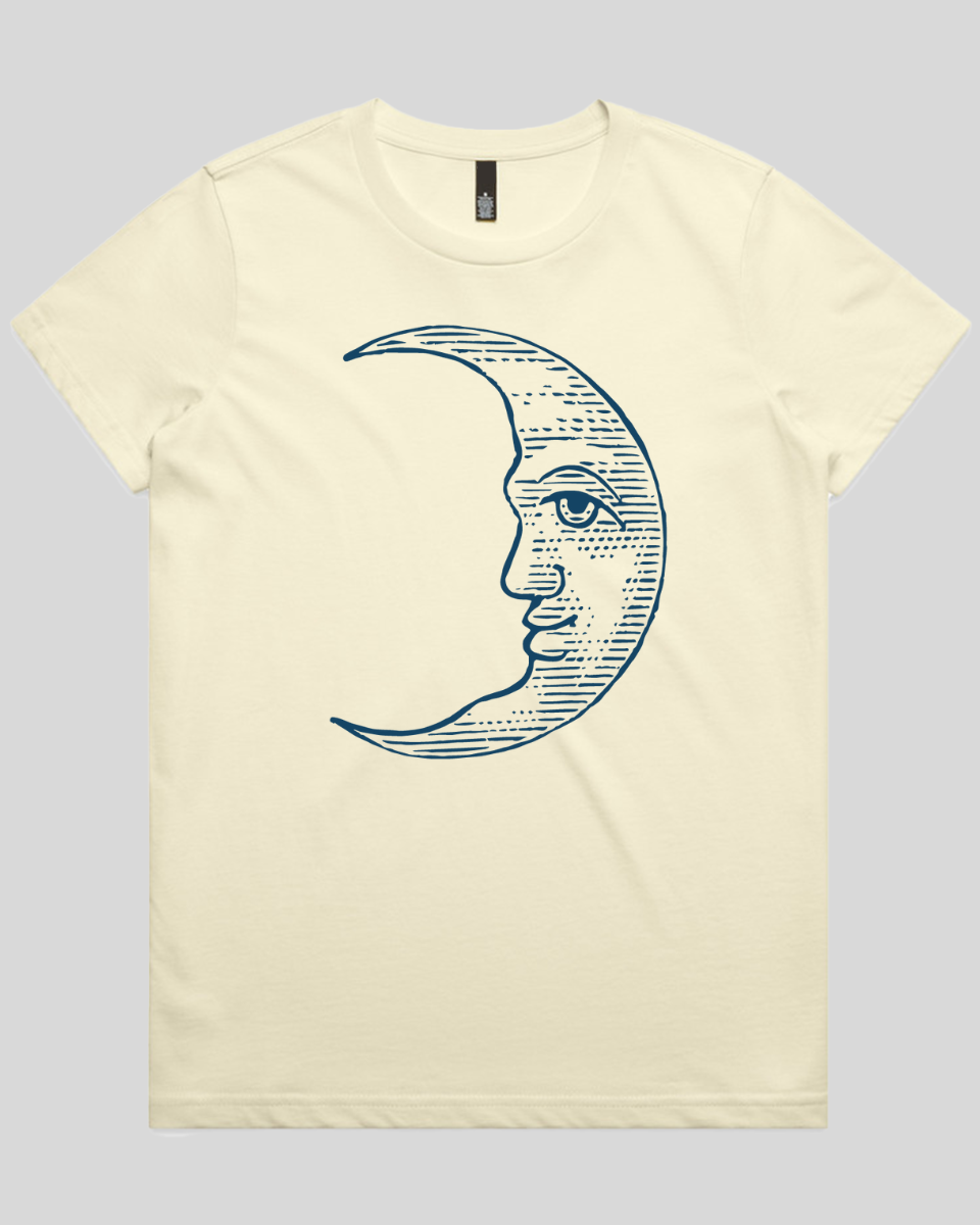 Celestial Moon Face Women's T-Shirt