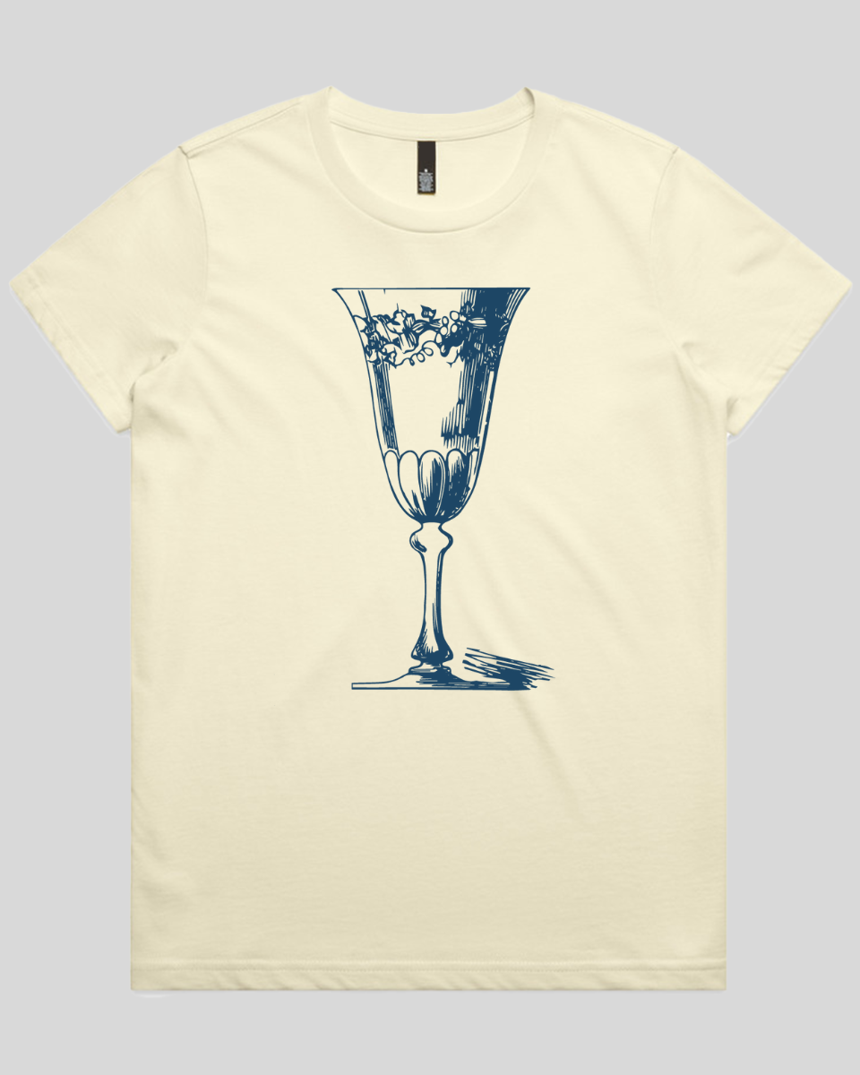Vintage Wine Glass Women's T-Shirt