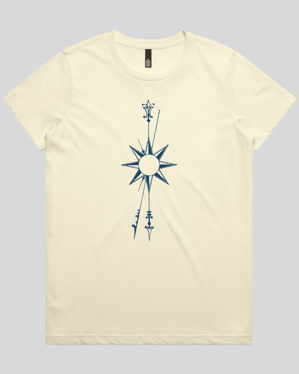Vertical Compass Rose Women's T-Shirt