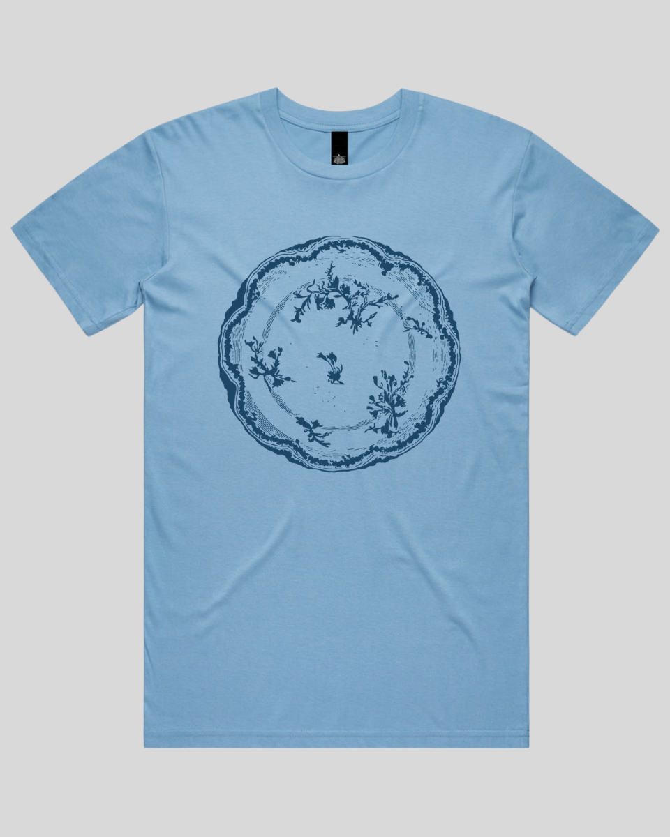 Floral Vintage Plate Men's T-Shirt