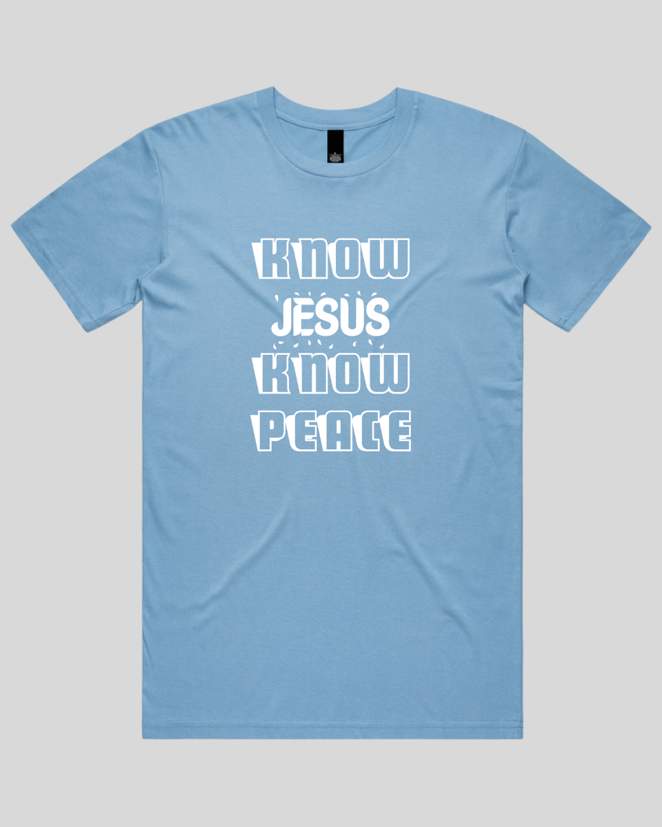 Know Jesus Know Peace Men's T-Shirt