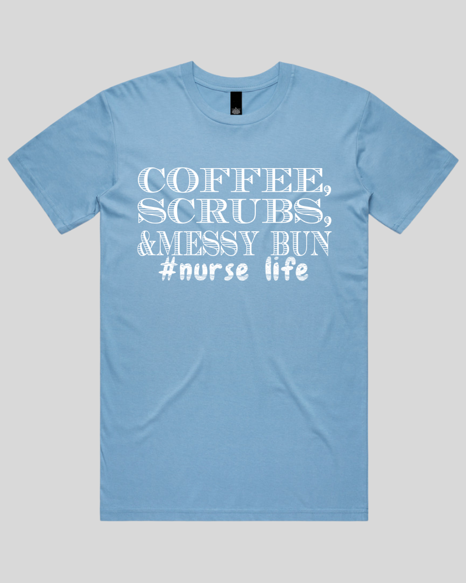 coffee scrubs &messy bun Men's T-Shirt