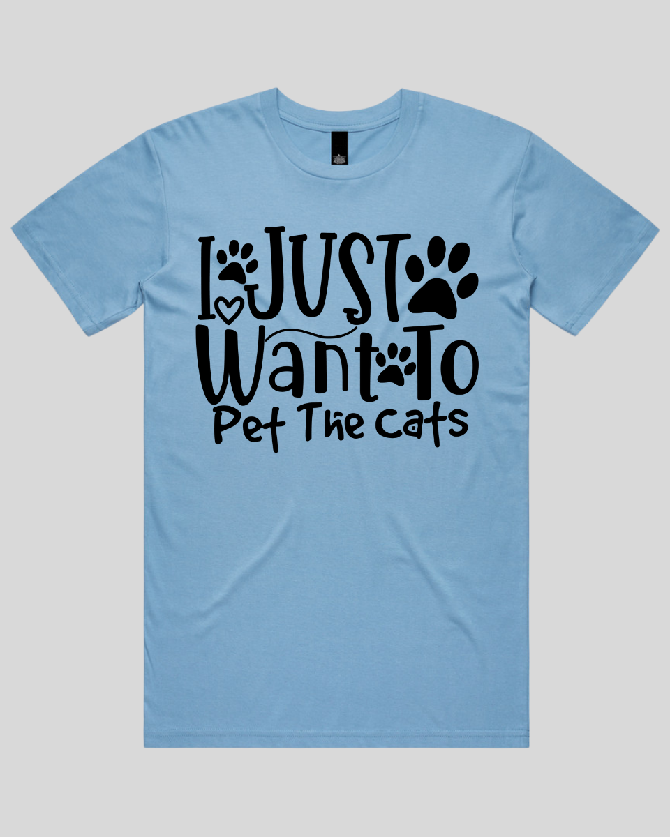 I Just Want To Pet The Cats Men's T-Shirt