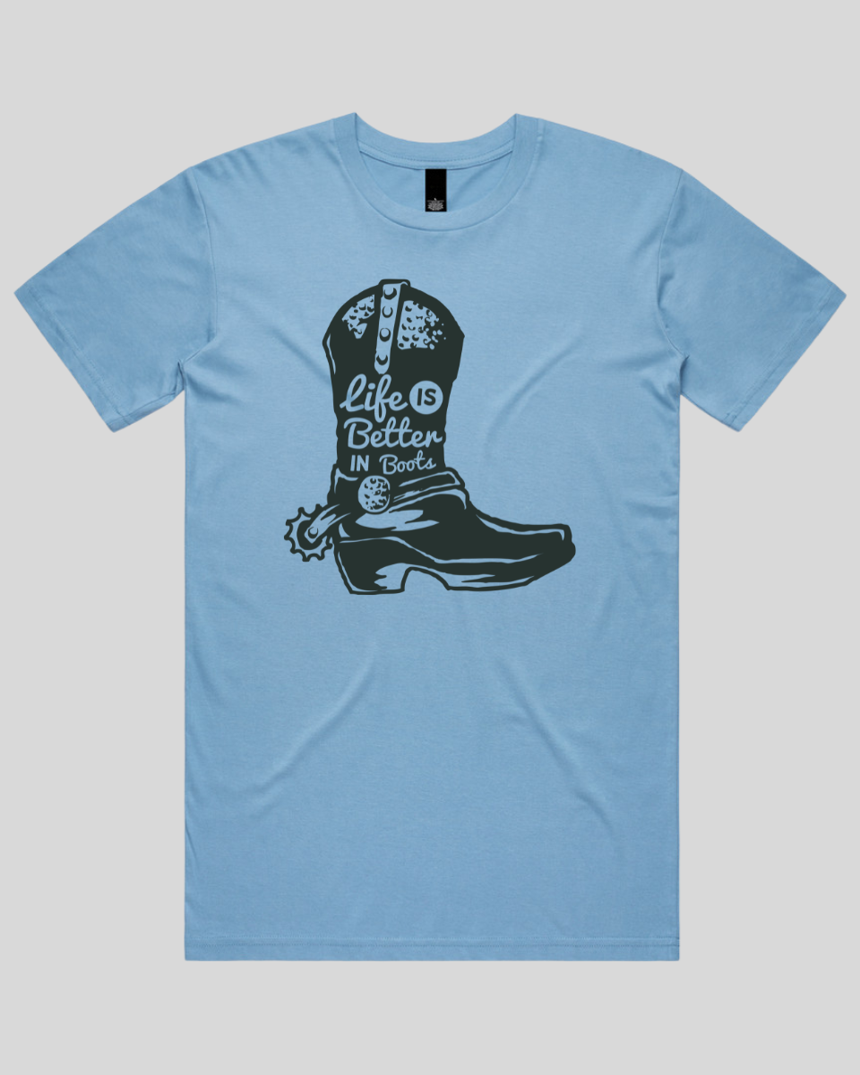 Life Is Better In Boots Men's T-Shirt