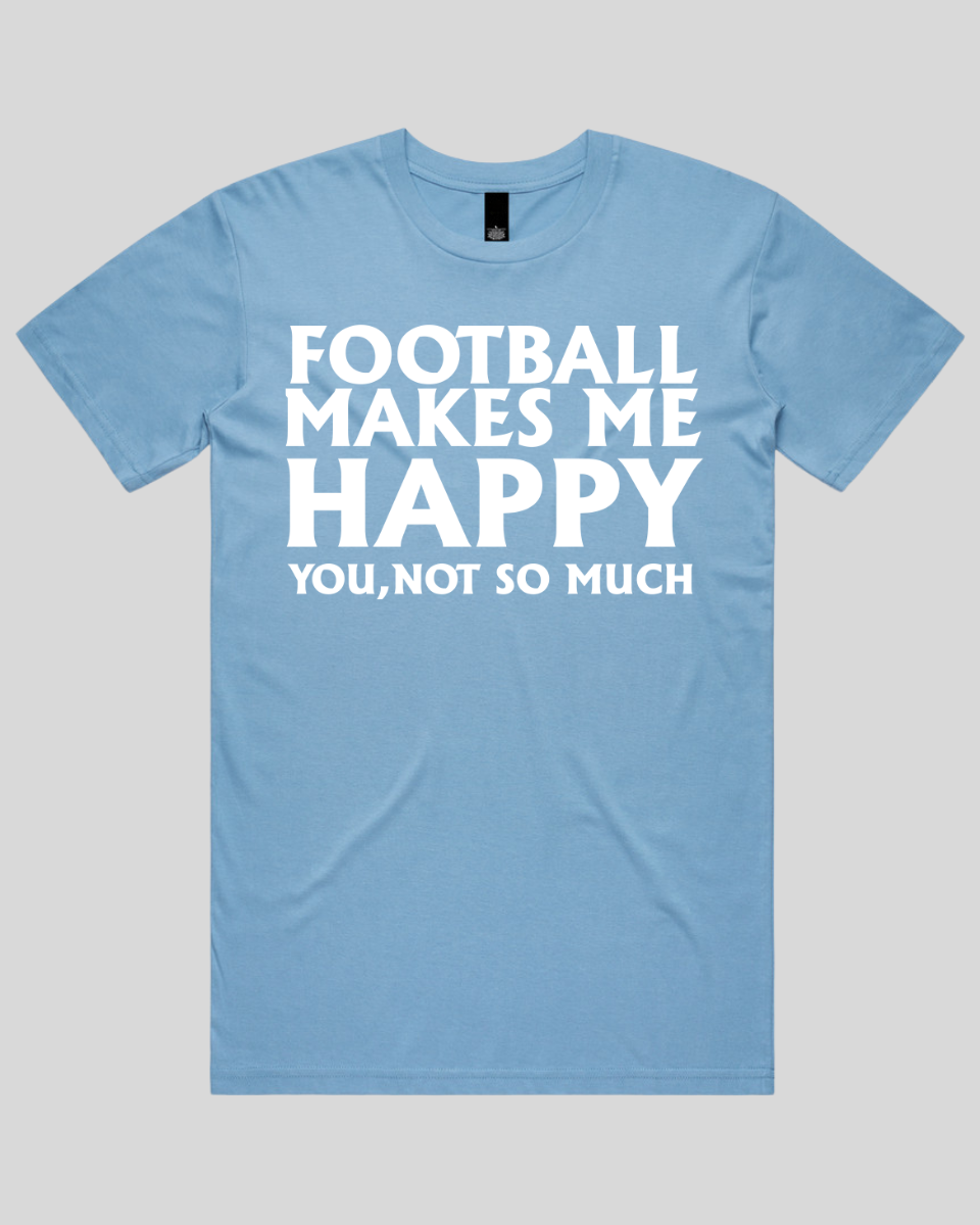 Football makes me happy Men's T-Shirt