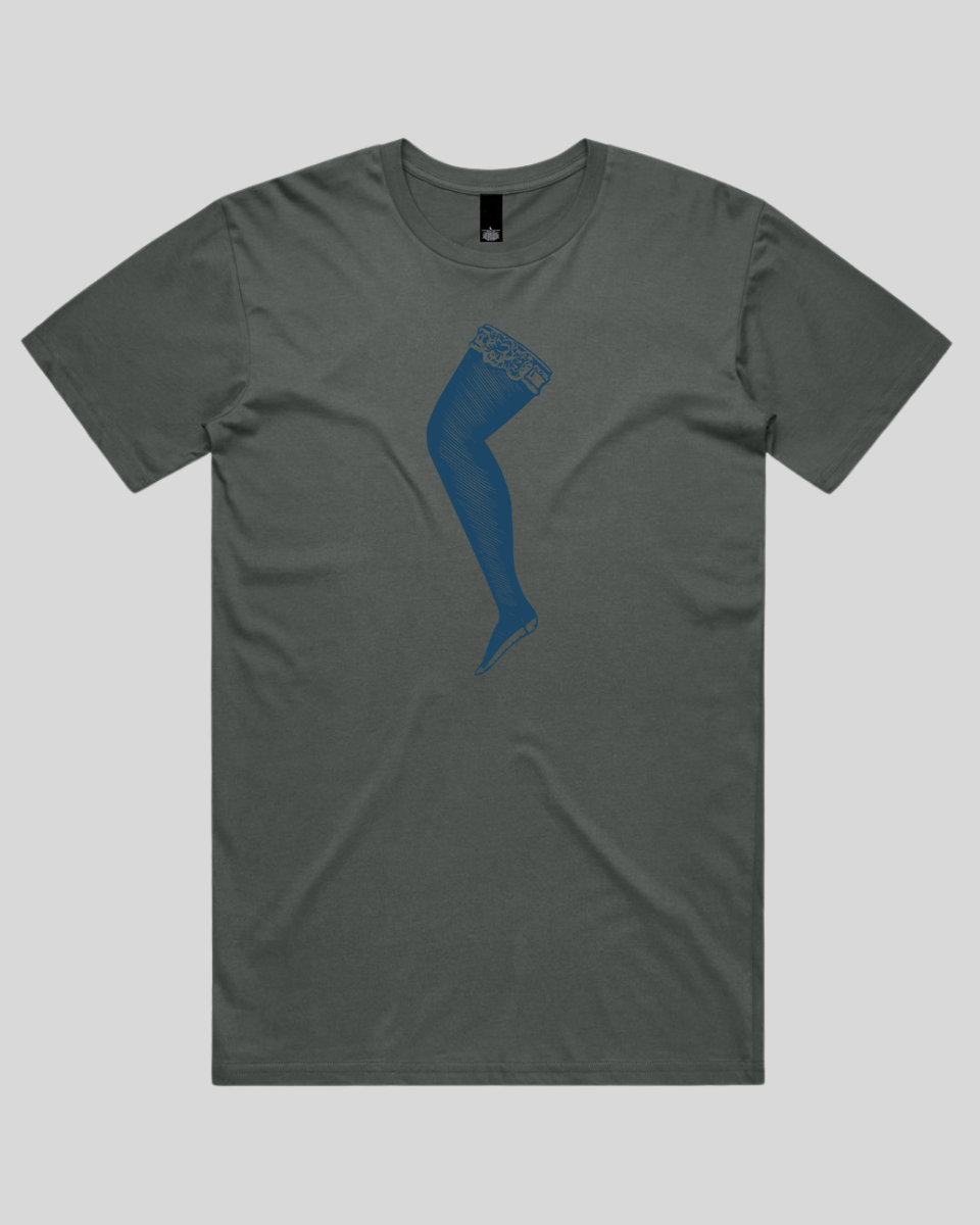 Lace Top Stocking Men's T-Shirt