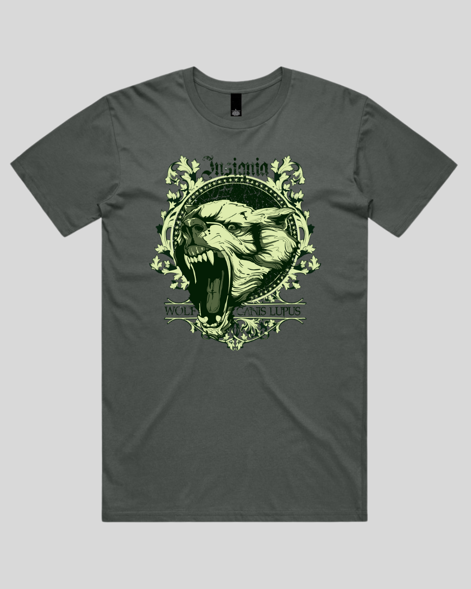 Insignia Wolf Skull Men's T-Shirt