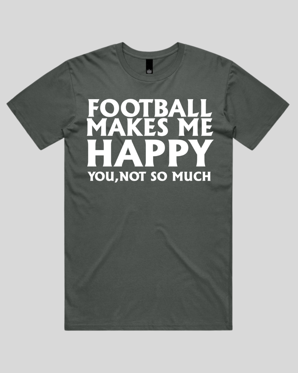 Football makes me happy Men's T-Shirt