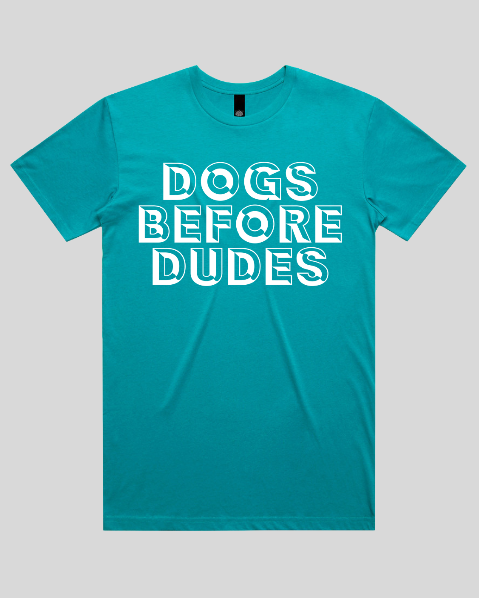 dogs before dudes Men's T-Shirt