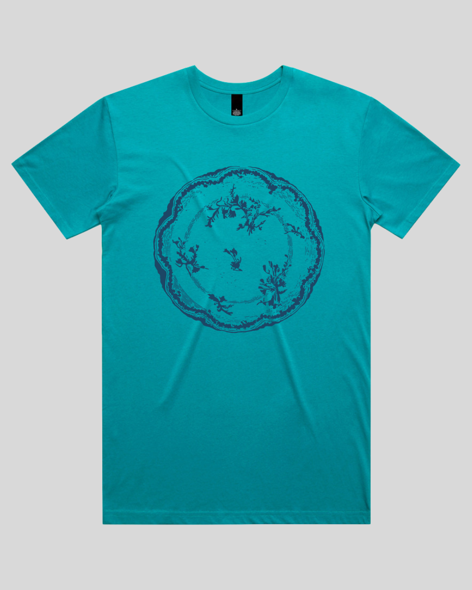 Floral Vintage Plate Men's T-Shirt