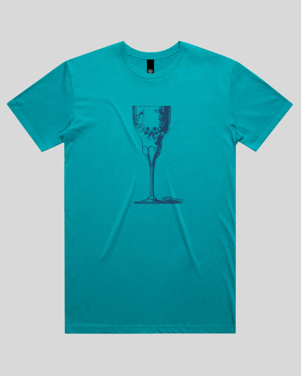 Laced Vine Crystal Glass Men's T-Shirt