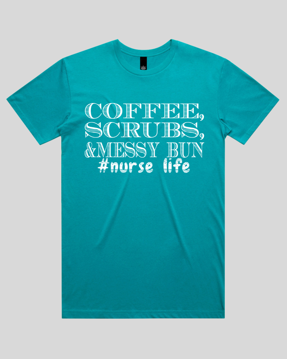 coffee scrubs &messy bun Men's T-Shirt