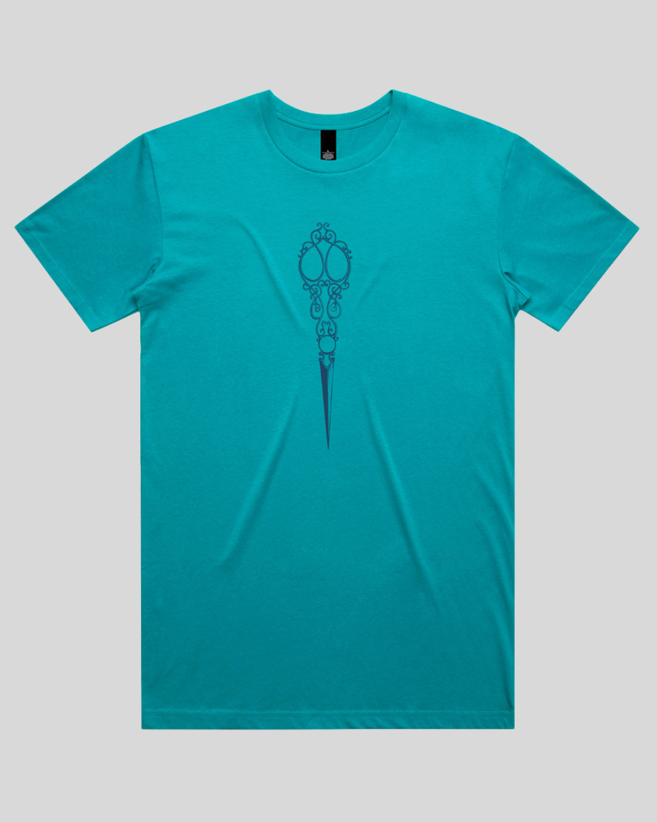 Victorian Scrollwork Scissors Men's T-Shirt