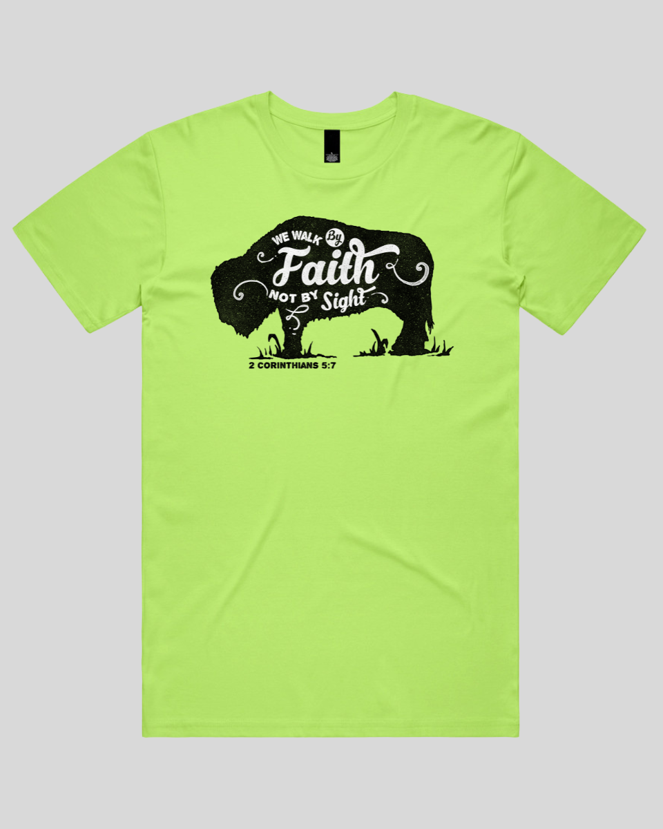 We Walk By Faith Men's T-Shirt