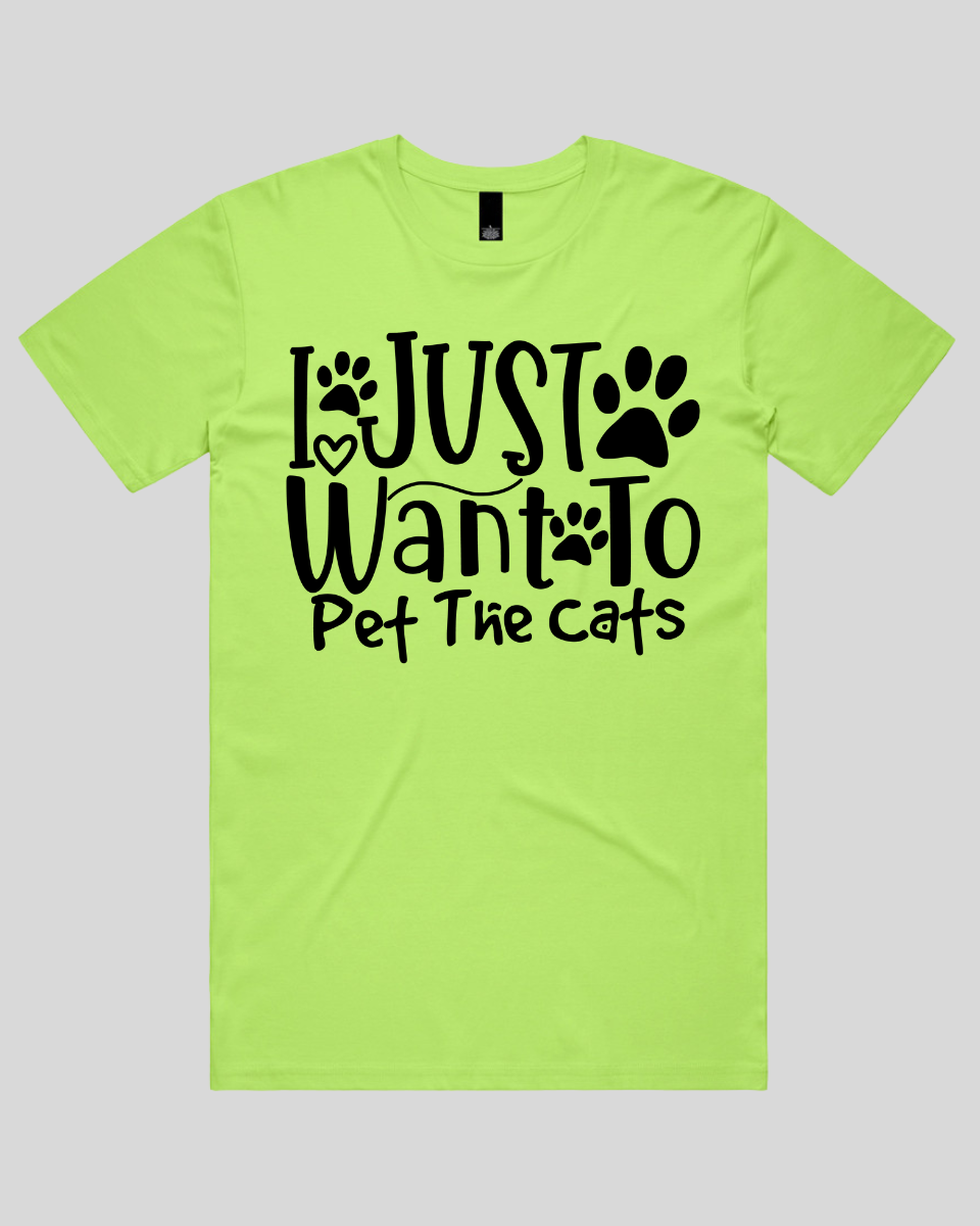 I Just Want To Pet The Cats Men's T-Shirt