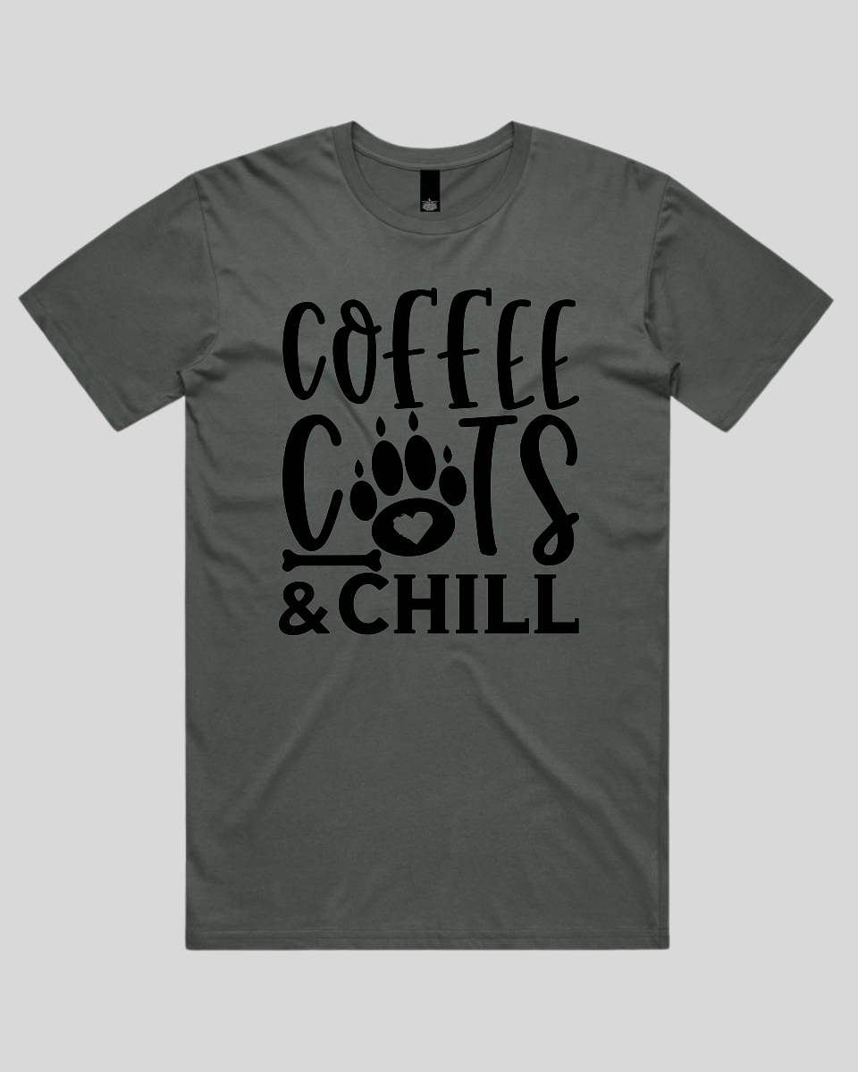 Coffee Cats And Chill Men's T-Shirt