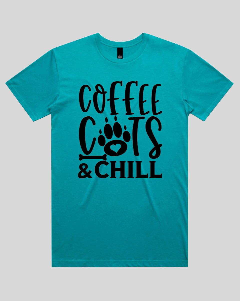 Coffee Cats And Chill Men's T-Shirt