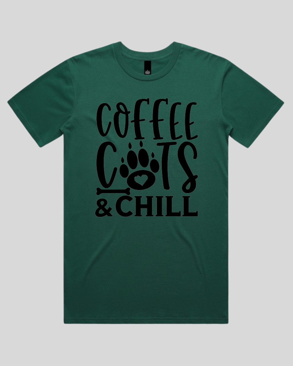 Coffee Cats And Chill Men's T-Shirt
