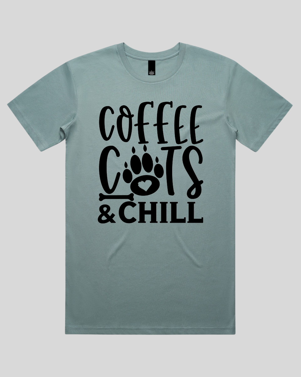 Coffee Cats And Chill Men's T-Shirt