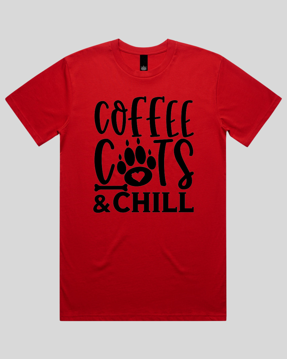 Coffee Cats And Chill Men's T-Shirt