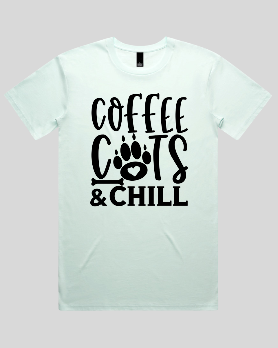 Coffee Cats And Chill Men's T-Shirt
