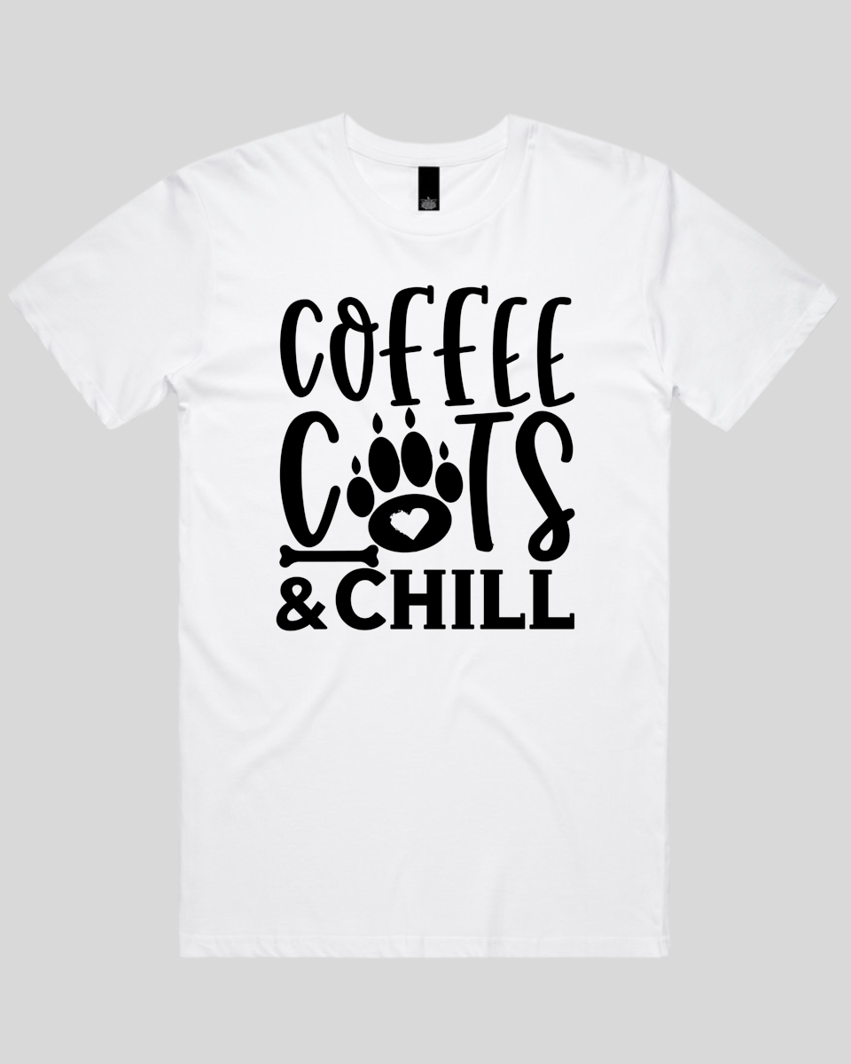 Coffee Cats And Chill Men's T-Shirt