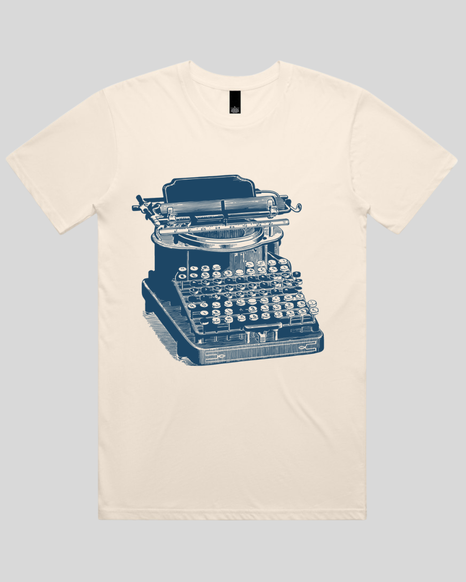 Antique Typewriter Print Men's T-Shirt