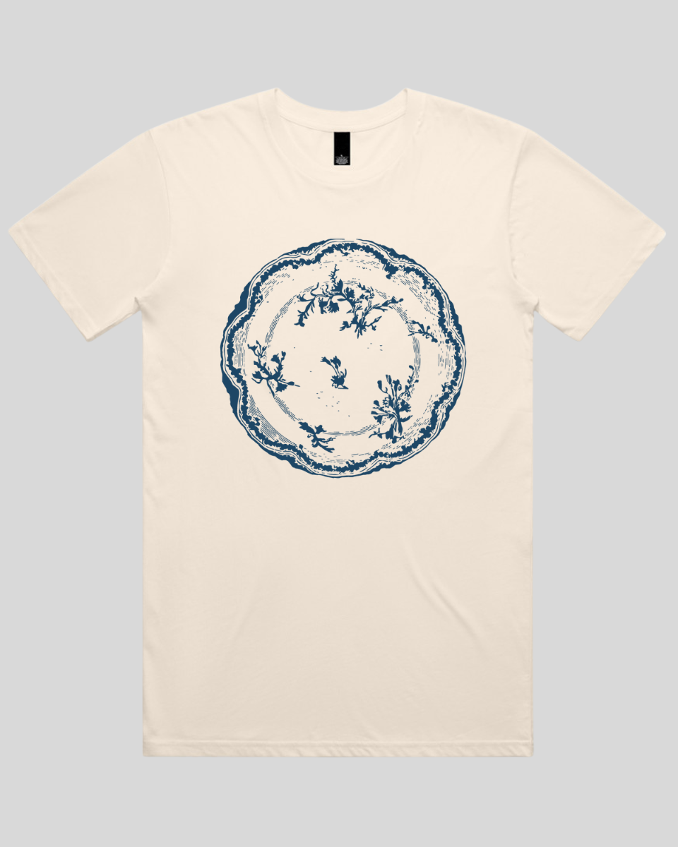 Floral Vintage Plate Men's T-Shirt