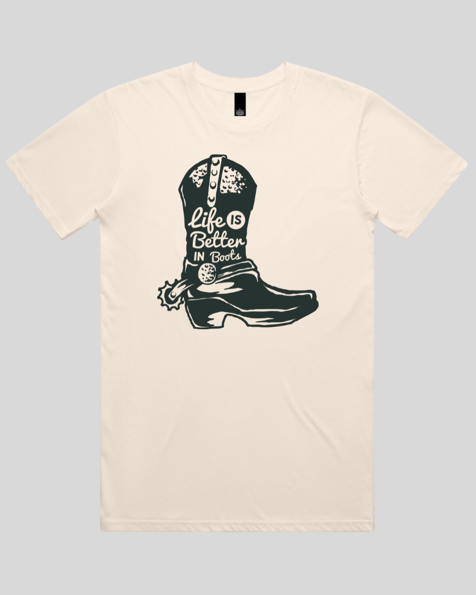 Life Is Better In Boots Men's T-Shirt