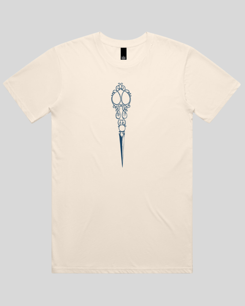 Victorian Scrollwork Scissors Men's T-Shirt