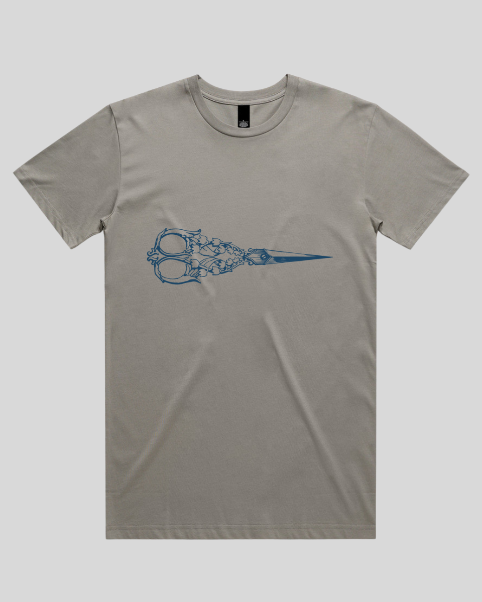 Flower Pattern Scissors Men's T-Shirt