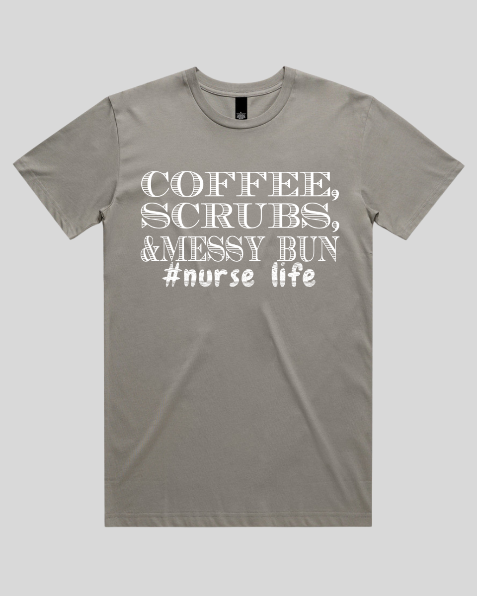 coffee scrubs &messy bun Men's T-Shirt