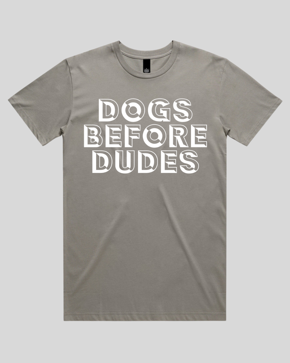 dogs before dudes Men's T-Shirt