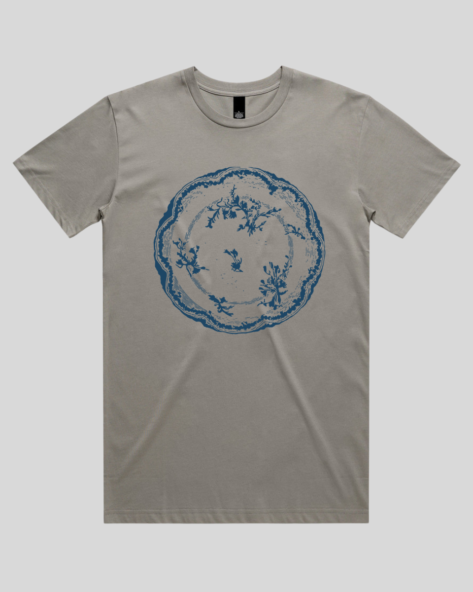 Floral Vintage Plate Men's T-Shirt